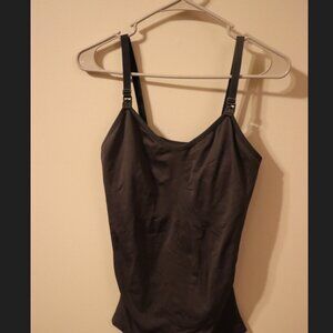 Grey nursing tank top, light used, some pilling discounted for this reason, L
